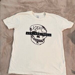 Vans Off The Wall Cream Skull Tee